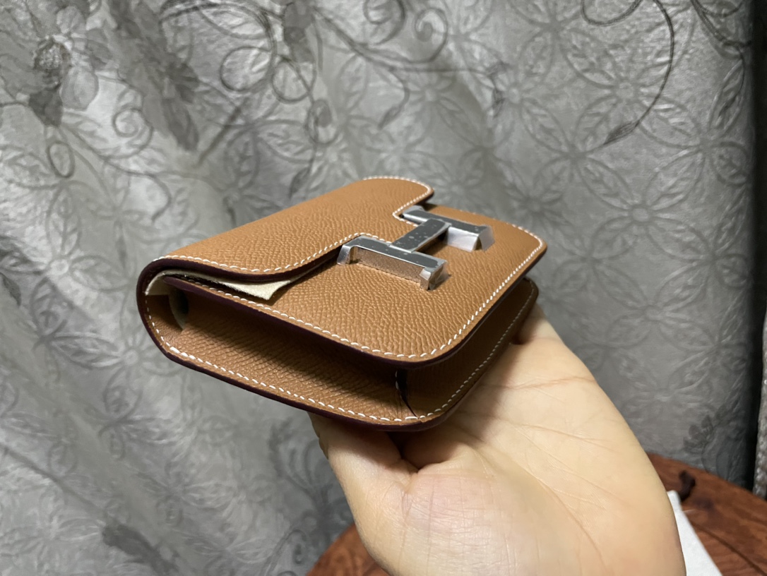 에르메스 콘스탄스백 미니 골드브라운 은장